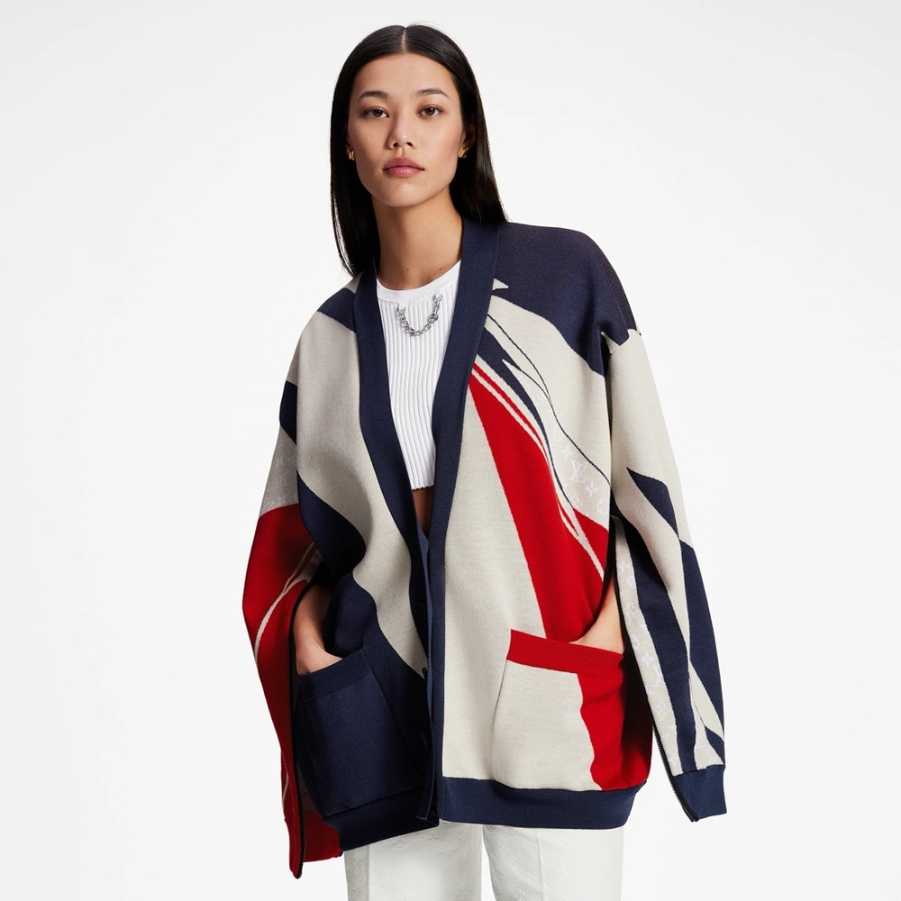 NWT Louis Vuitton Graphic Nautical Knit Cardigan